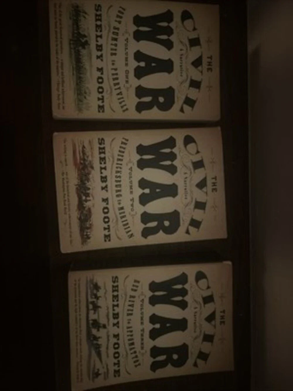 The Civil War: A Narrative 3 Volume Set Paperback by Foote Shelby